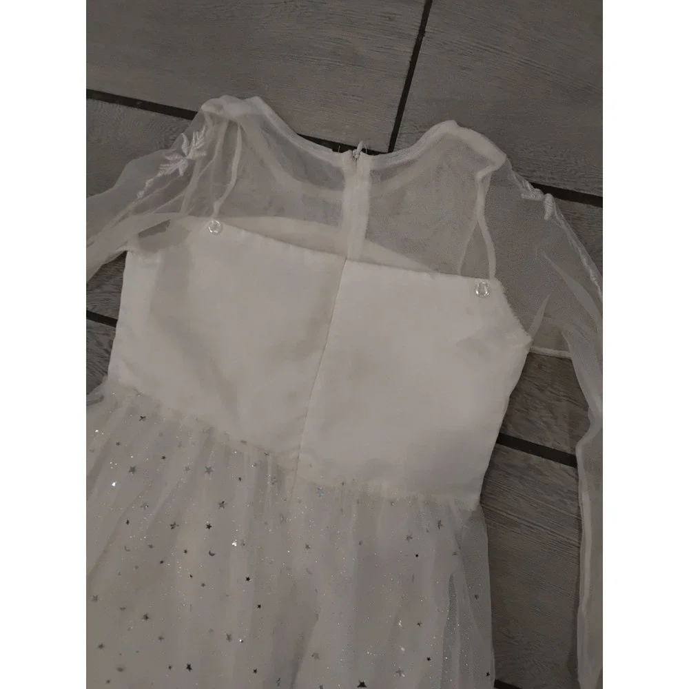 Frozen White Ombre‎ Sparkle Costume Dress Girls Kids Size 10-12